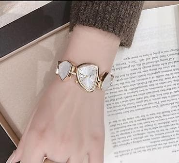 smart saat adapteri: Zərif qadın qol saatı – qolbaq dizaynlı - Korpus: qızılı tonlarda — 3