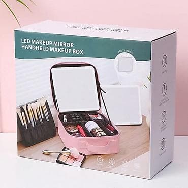 makyaj çantası: LED işıqlı makiyaj güzgülü daşınan kosmetik çanta - Çoxfunksiyalı — 1