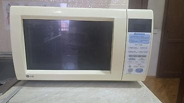 mikrodalgali: Mikrodalğalı soba LG, Ayrıca dayanan, Mikrodalğalar ilə, rəng - Bej, İşlənmiş — 1