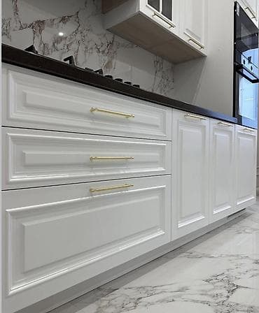 metbex stullari: Klassik üslubda L formalı mətbəx mebeli və quraşdırma - Üst — 3