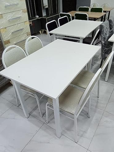 stular: Qonaq otağı üçün, Yeni, Açılmayan, Dördbucaq masa, 6 stul — 9