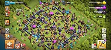 Clash of Clans hesabı – inkişaf etmiş əsas kənd və inşaatçı bazası -