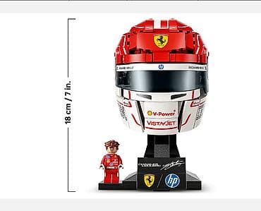 panda oyuncaq: LEGO – Scuderia Ferrari HP Charles Leclerc Helmet - Rəqəmsal və real — 4