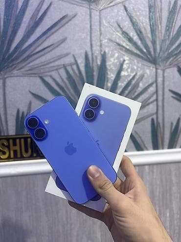 iphone 6s ideal: IPhone 16, 128 GB, Mavi, Zəmanət, Barmaq izi, Simsiz şarj — 1