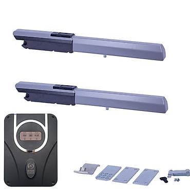 dem caynik: Dəmir Həyət darvazası, Yana açılan, Avtomatik, Fotosel, rəng - Boz, Kredit yoxdur — 2