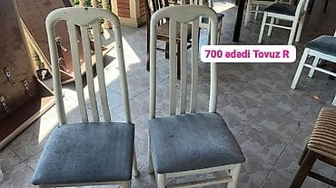 Kod 40 92 700 ədəd stul satilir 1 ədədi 15 azn Unvan Tovuz rayonu — 1