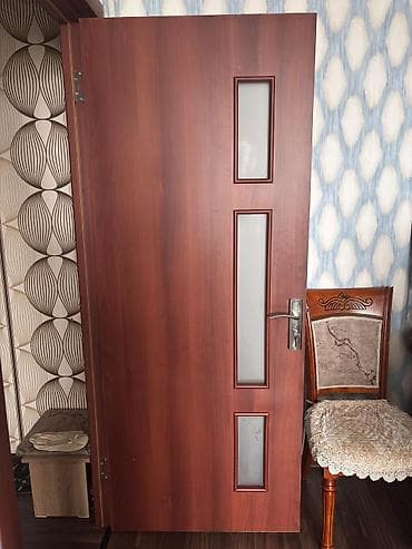 4 QAPI SATILIR (3 ŞÜŞƏLİ VƏ 1 ŞÜŞƏSİZ) MDF/interyer qapıları -