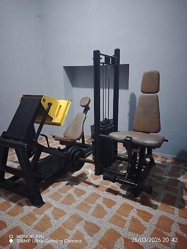 Trenajorlar: Tam avadanlıqlı fitnes/zal ləvazimatları paketi Trenajor zali hersey — 5