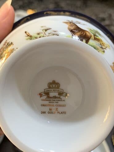 qab qacaq az: Boşqablar, rəng - Göy, Kobalt, Çexiya — 1