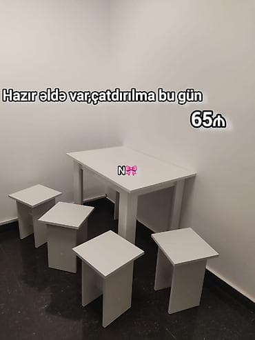 masa transformatoru: Satılır:*birbaşa istehsalçıdan masa dəsti* Qeyd: Bütün rənglər hazır — 1