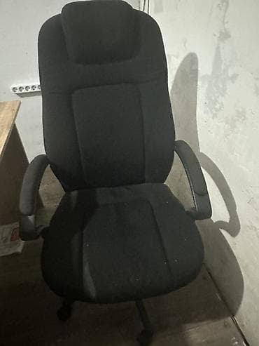 Ofis kreslosu – qara rəng - Ergonomik bel dayağı və inteqrə edilmiş