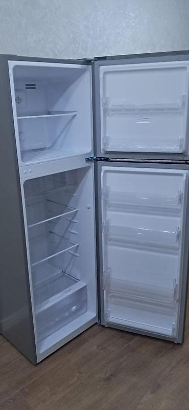 king elektrikli soba: Yeni 2 qapılı Hoffman Soyuducu Satılır, rəng - Gümüşü, Dolab içi — 4