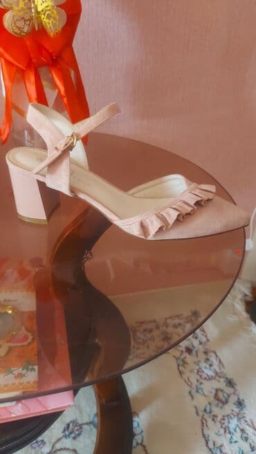 детские кожаные туфли: Туфли, Размер: 40, цвет - Розовый, Новый — 1