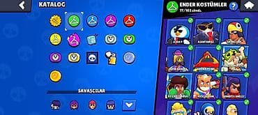 kostum: Brawl Stars hesabı – yüksək səviyyəli kosmetikalar və böyük kubok — 2
