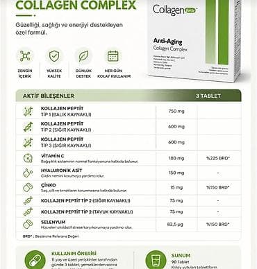 collagen 3 in 1: Collagen Forte Anti-Aging Collagen Complex – hidrolizə peptid Tip 1 — 6
