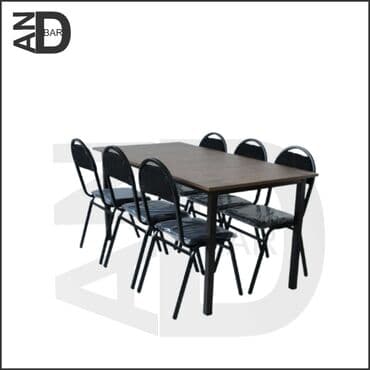 стол стул для зала: Mətbəx üçün, Yeni, Açılmayan, Dördbucaq masa, 6 stul — 1