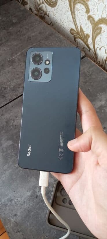 Redmi Note 12, 128 ГБ, цвет - Черный, Сенсорный