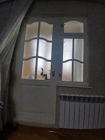 PVC ağ balkon qapısı və pəncərə dəsti - Material: PVC/profil, ağ rəng