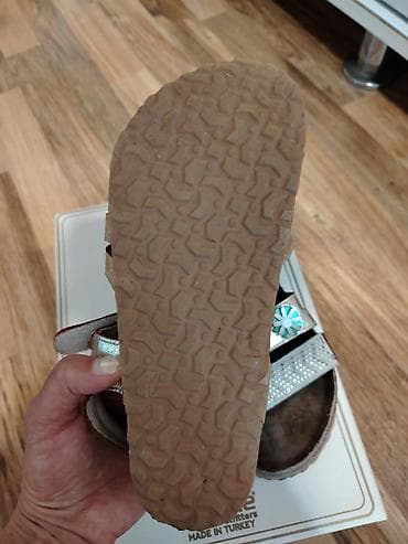 Игрушки: Цвет - Золотой Босоножки, Размер: 35, Для девочек — 5