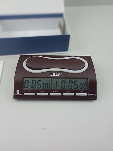 Şahmatlar: LEAP PQ9903A elektron şahmat saatı - İki tərəfli böyük LCD ekran: hər — 2