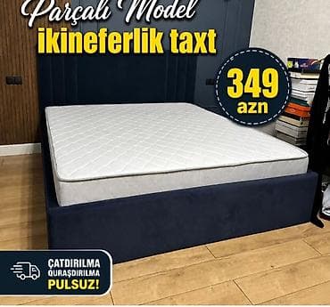 taxt yatag: İkineferlik taxt – Parçalı model • Ölçü: ikinəfərlik • Korpus: yumşaq — 1