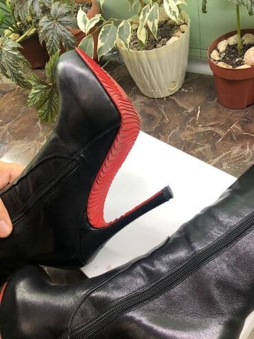 çəkmə: Çəkmə, Ölçü: 38, rəng - Qara, İşlənmiş — 11