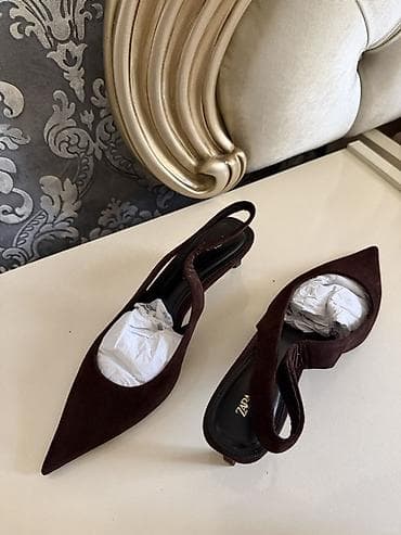 Tuflilər: Tuflilər, Zara, Ölçü: 38, rəng - Qəhvəyi, Yeni — 1