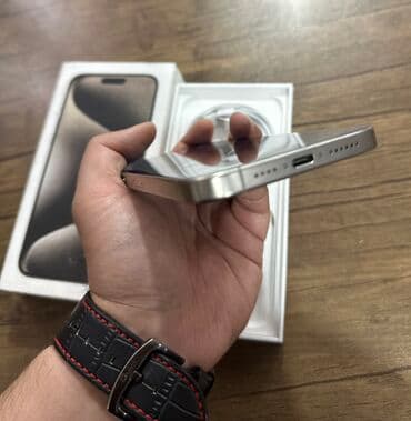 15 pro max 512 qiymeti: IPhone 15 Pro Max, 256 GB, Natural Titanium, Zəmanət — 6