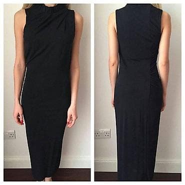 ana ve bala: Məhsul: COS qadın geyimi – qolsuz uzun don - Rəng: qara - Stil — 1