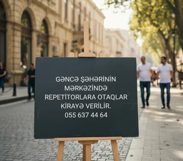 kiraye evler elmlerde ucuz: Gəncə şəhərinin mərkəzində repetitorlar üçün kirayə otaqlar təklif — 2