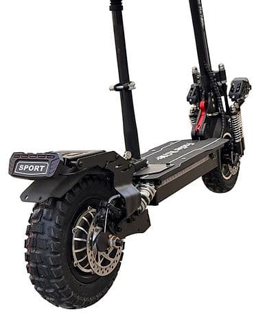 elektirikli mapet: Elektrik skuter – off-road təkərli, güclü işıqlandırma və oturacaqlı — 4