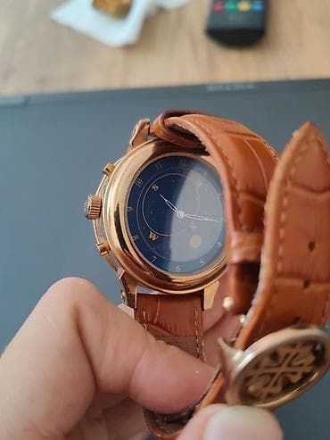 saatda: İşlənmiş, Qol saatı, Patek Phillipe, rəng - Qızılı — 2