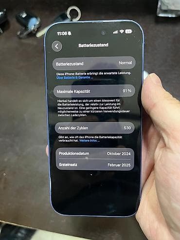 IPhone 16, 128 GB, Mavi, Face ID