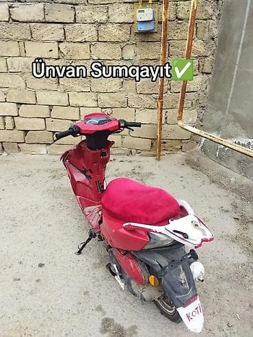 qazel tap.az: Qırmızı rəngli skuter/skuterlə bağlı elan - Model: şəkillərdə — 1