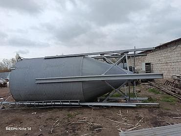 Metalkonstruksiya taxıl/yonca/qullu yemləri üçün silo-bunker -