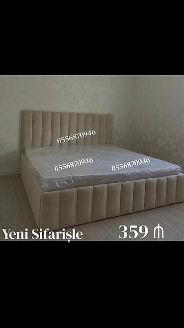 İkinəfərlik, Bazasız, Ödənişli matras, Siyirməsiz, Taxta — 2