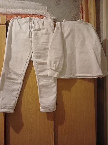 kargo şalvar: İdman dəsti, M, rəng - Ağ — 1