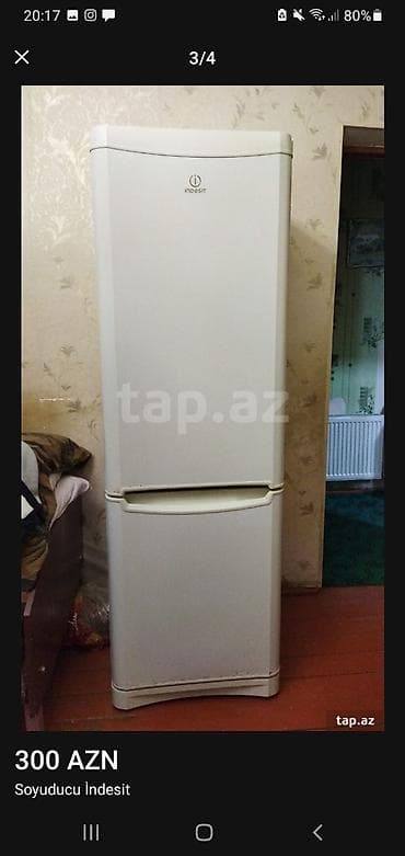2 qapılı Indesit Soyuducu Satılır, rəng - Ağ — 3