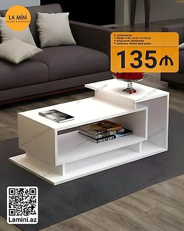 Düz masa, Açılmayan, Təkərsiz, Laminat, Zəmanətsiz