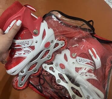 Qırmızı-ağ inline konkiseti (Power markalı) - Təkər sistemi: 4