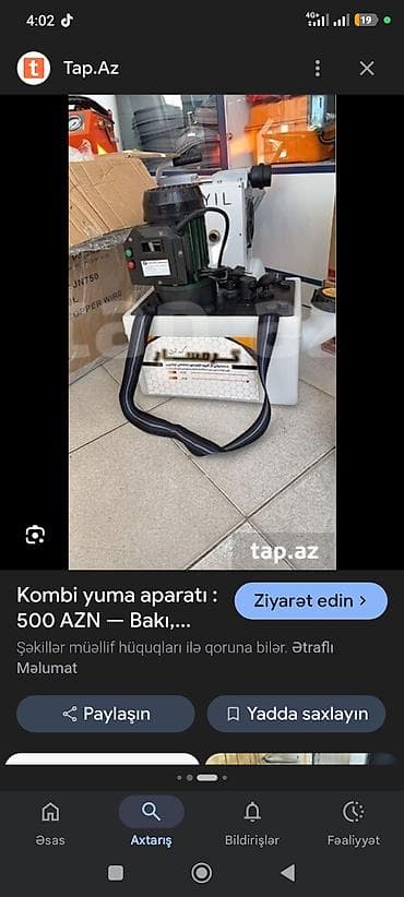 su qizdirici krant: Məhsul: Kombi və radiator sistemini yuma aparatı (ERYIL seti) Təsvir — 2