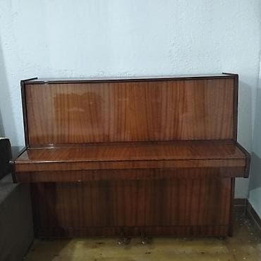 Şaquli pianino - Korpus: cilalı tünd qoz/maun örtük, klassik düz — 6