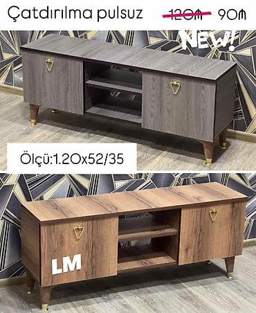 TV STEND / TV altı Yeni və sifarişlə. Qiymət : 90₼ Ölçü  — 3