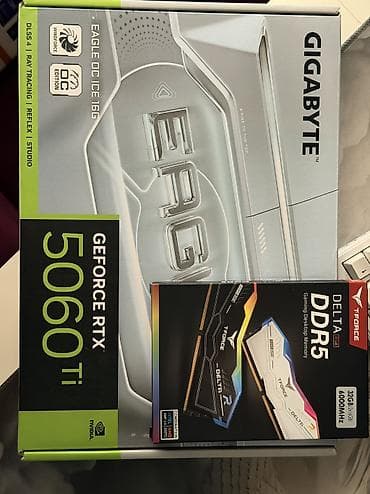 manitor hp: Şəkildə pc yə aid olan hər bir şey satılır. İ5-14600kf Gigabyte Rtx — 8