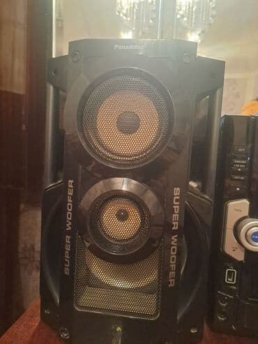 dinamiklər: İşlənmiş Panasonic Kolonka, Növ - Sabvufer, rəng - Qara — 3