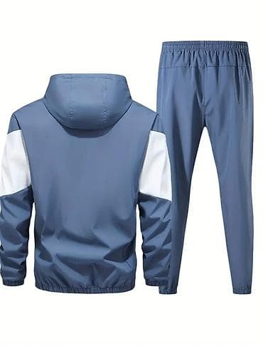 ucuz kurtkalar: İdman dəsti – kapüşonlu üst və şalvar - Rənglər: qara-ağ və mavi-ağ — 5