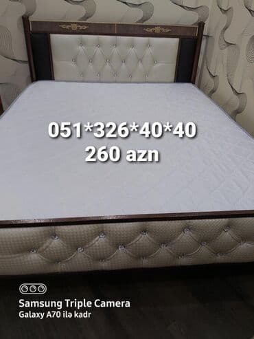 Çarpayılar: Yeni, İkinəfərlik çarpayı, Bazasız, Matras ilə, Siyirməsiz, Azərbaycan — 3