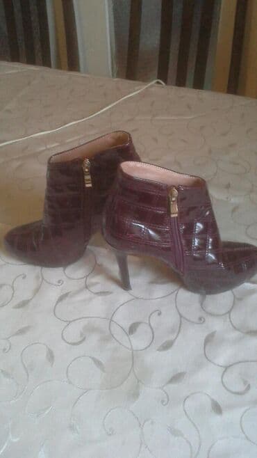 qadın çəkmə: Ölçü: 37, rəng - Qırmızı, Yeni — 4