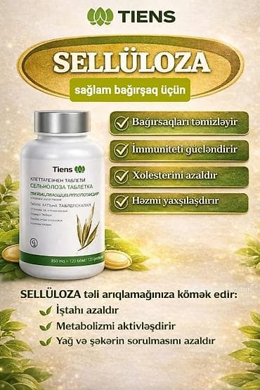 TIENS Sellüloza – sağlam bağırsaq üçün bitki mənşəli kompleks Məhsul — 1
