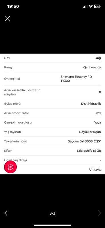 goran velosiped satisi: 27.5 dözümlü rahat dag velosipedidir kontakt homeden alinib rusya — 6